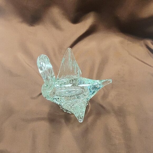 Vintage Murano Art Glass Goose/Swan w/Air Bubbles Heavy - Picture 9 of 15